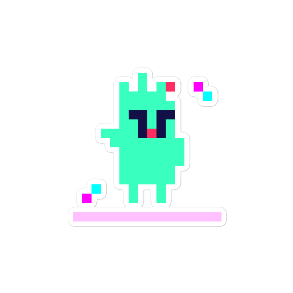 Glitch — Neon Nights Sticker
